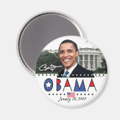 Obama Inauguration 2009 Gear Magneet (Voorkant / Achterkant)