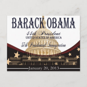 Obama Inauguration 2013 Herdenkingskaarten Briefkaart