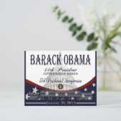 Obama Inauguration 2013 Herdenkingskaarten Briefkaart (Staand voorkant)