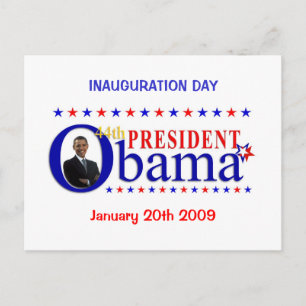 Obama Inauguration Day Briefkaart
