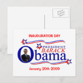 Obama Inauguration Day Celebration Briefkaart (Voorkant / Achterkant)