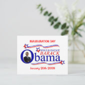 Obama Inauguration Day Celebration Briefkaart (Staand voorkant)