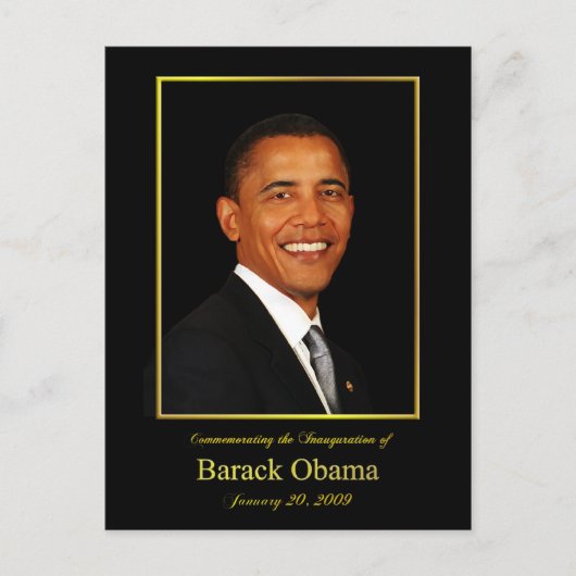 Obama Inauguration Invitation Briefkaart (Voorkant)