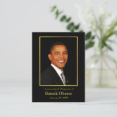 Obama Inauguration Invitation Briefkaart (Staand voorkant)