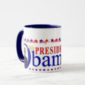 Obama Inauguration - Mok van de collector met agen (Voorkant links)