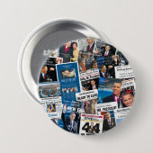 Obama Inauguration Newspaper Button (Voorkant /achterkant)