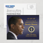 Obama Inauguration Party Invitation Briefkaart (Voorkant / Achterkant)