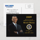 Obama Inauguration Party Invitation Briefkaart (Voorkant / Achterkant)