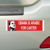 Obama is Arabisch Bumpersticker (Op auto)