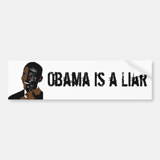 obama is een leugenaar bumpersticker (Voorkant)
