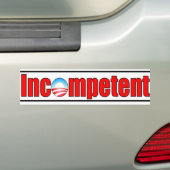 Obama is incompetent bumpersticker (Op auto)