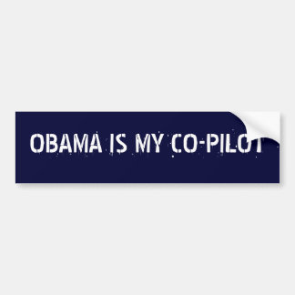 OBAMA IS MIJN CO-PILOT BUMPERSTICKER