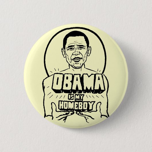Obama is mijn Homeboy Button (Voorkant)