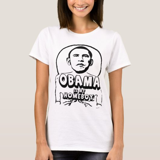 Obama is mijn huiszoon t-shirt (Voorkant)