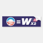 Obama is Struik Bumpersticker (Voorkant)