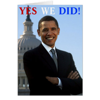 Obama Ja, dat hebben we gedaan!