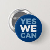 Obama - Ja dat kunnen we Ronde Button 5,7 Cm (Voorkant /achterkant)