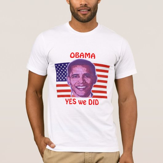OBAMA Ja, we deden T-Shirt (Voorkant)