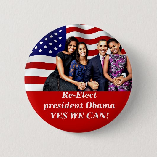 Obama, ja we kunnen_ ronde button 5,7 cm (Voorkant)