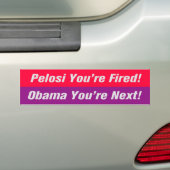 Obama Je bent de volgende! Bumpersticker (Op auto)