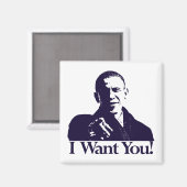 Obama Je Vous Veux ! Magnet (Recto/Verso)