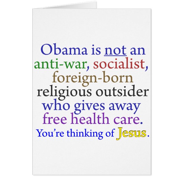 Obama & Jesus (Voorkant)