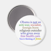Obama & Jesus Magneet (Voorkant / Achterkant)