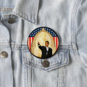 OBama/JFK Retro Style Button (In situ)