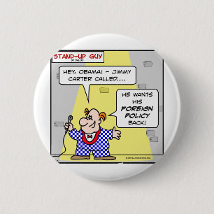 obama jimmy carter noemt buitenlands beleid terug ronde button 5,7 cm