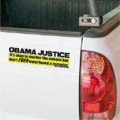 Obama Justice Bumpersticker (Op Truck)