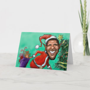 Obama Kerstmis Feestdagen Kaart