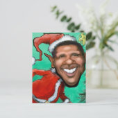 Obama Kerstmis Feestdagenkaart (Staand voorkant)