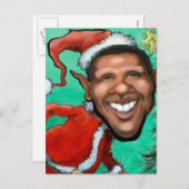 Obama Kerstmis Feestdagenkaart (Voorkant / Achterkant)