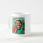 Obama Kerstmis Koffiemok (Voorkant links)