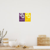 Obama, la nouvelle affiche de l'espoir violet et o (Cuisine)