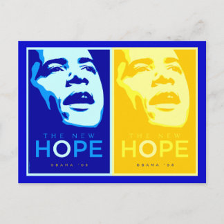 Obama - La Nouvelle Carte Postale Hope Blue & Gold