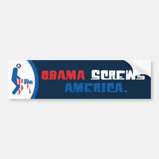 Obama laat de Amerikaanse Bumpersticker zien (Voorkant)