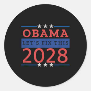 Obama laat dit 2028 oplossen ronde sticker