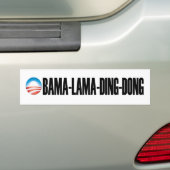 obama-lama-ding-dong Bumpersticker (Op auto)