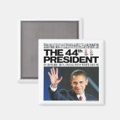 Obama : Le 44ème Magnet du Président (Recto/Verso)