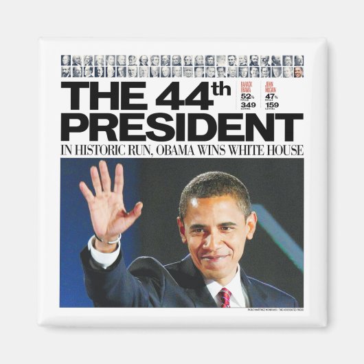 Obama : Le 44ème Magnet du Président (Devant)