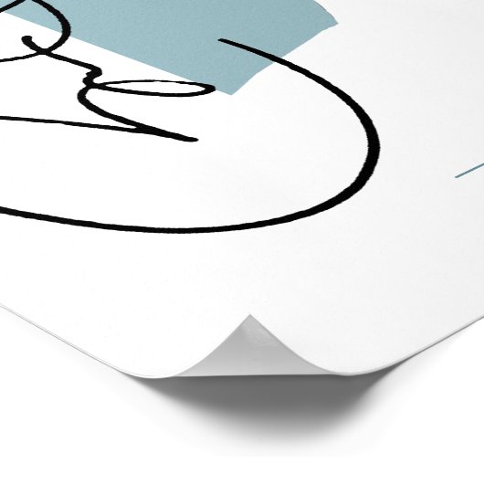 OBAMA LEADERSHIP BLUE -.png Poster (Hoek)