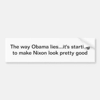 Obama leugens bumpersticker