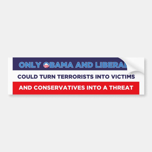 Obama Liberals Bumpersticker (Voorkant)
