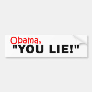 Obama, Lie. Bumpersticker