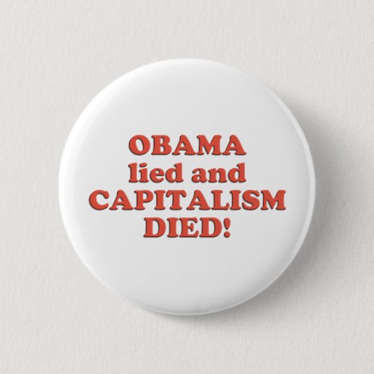 Obama LIED! Ronde Button 5,7 Cm (Voorkant)