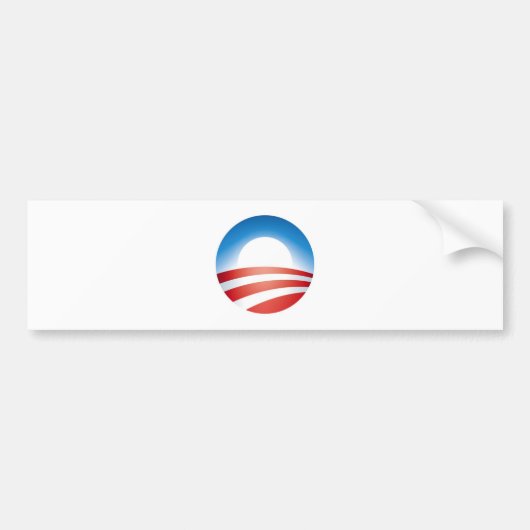 Obama Logo Bumpersticker (Voorkant)