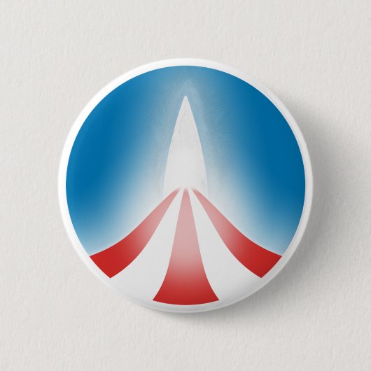 Obama Logo Ronde Button 5,7 Cm (Voorkant)