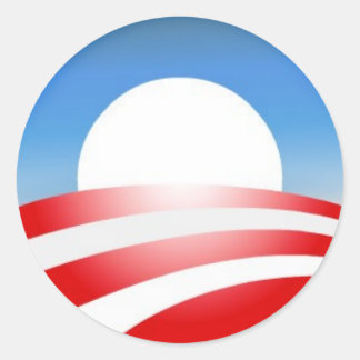 Obama Logo Ronde Sticker