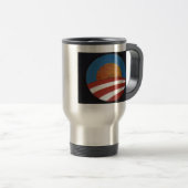 Obama Logo Sun Rise Travel Mug Reisbeker (Voorkant rechts)